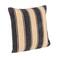 Hello Honey® 20" Black & Cream Striped Cotton Blend Chenille Pillow